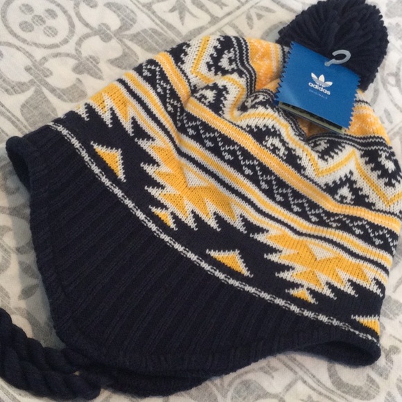 NWT Adidas knit hat team West Virginia Mountaineers - Picture 2 of 9